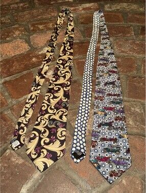 Lot Of 2 Barry Of London All Silk Men’s Neckties Ties